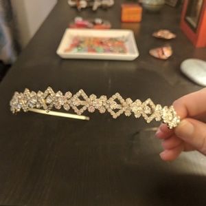 Silver Jeweled Headband